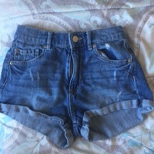 High Waist Stretch Garage Shorts